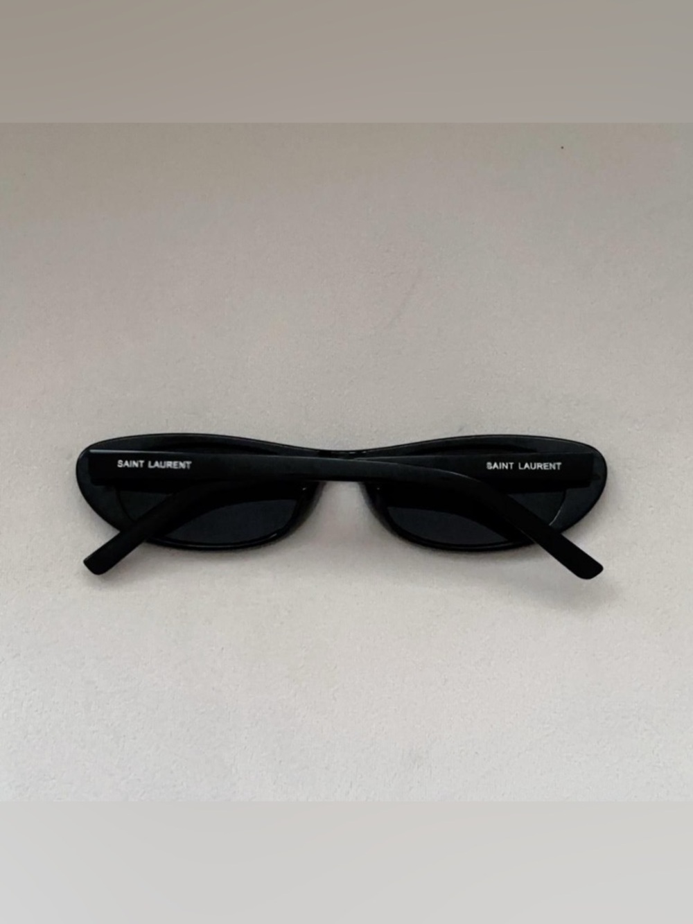 Saint Laurent Black Slim Rectangular Sunglasses [ON HOLD]